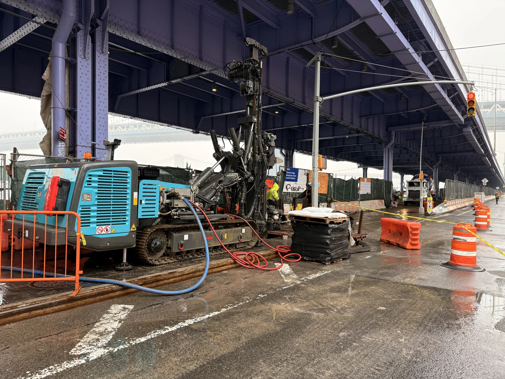 bridge well construction site