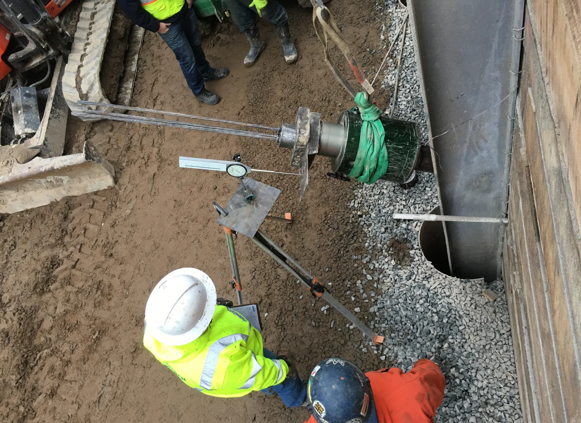workers at construction site