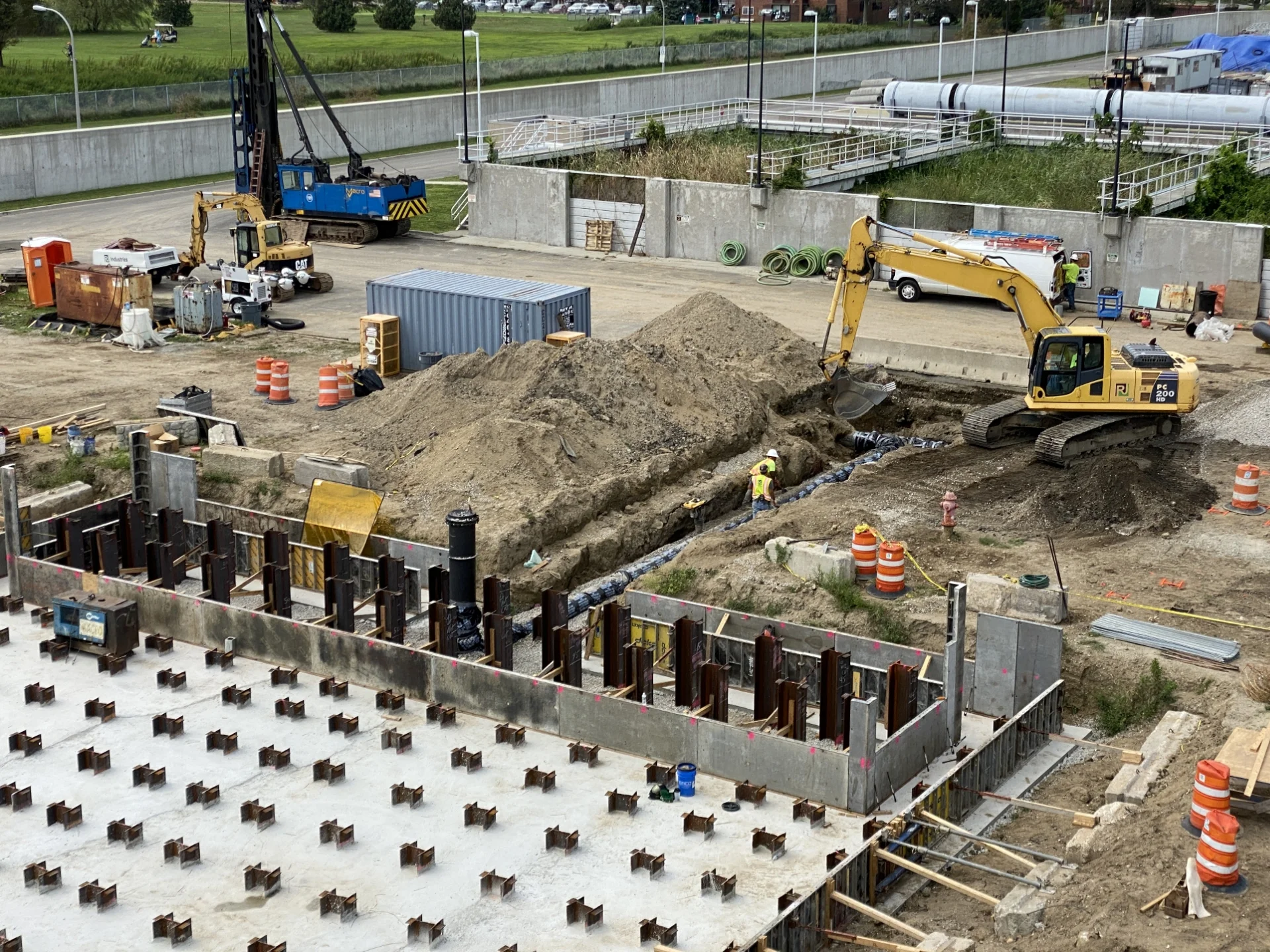 deep well dewatering system installment process
