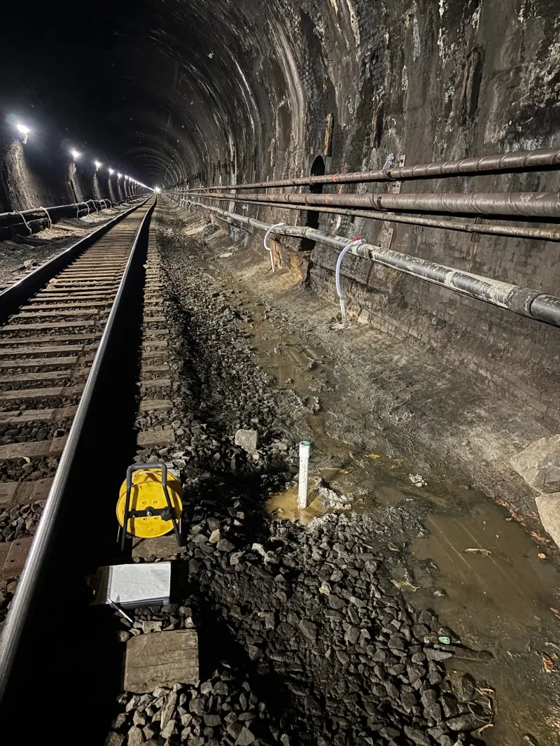 pump placement inside tunnel