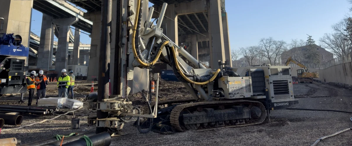 micropile drilling machine